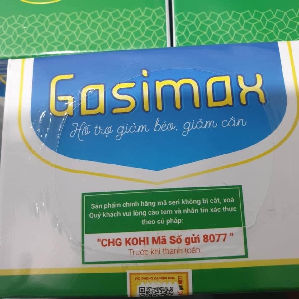 Viên uống hỗ trợ giảm cân Gasima hộp 40 viên, tặng kèm gell tan mỡ Ric Skin 100gr.