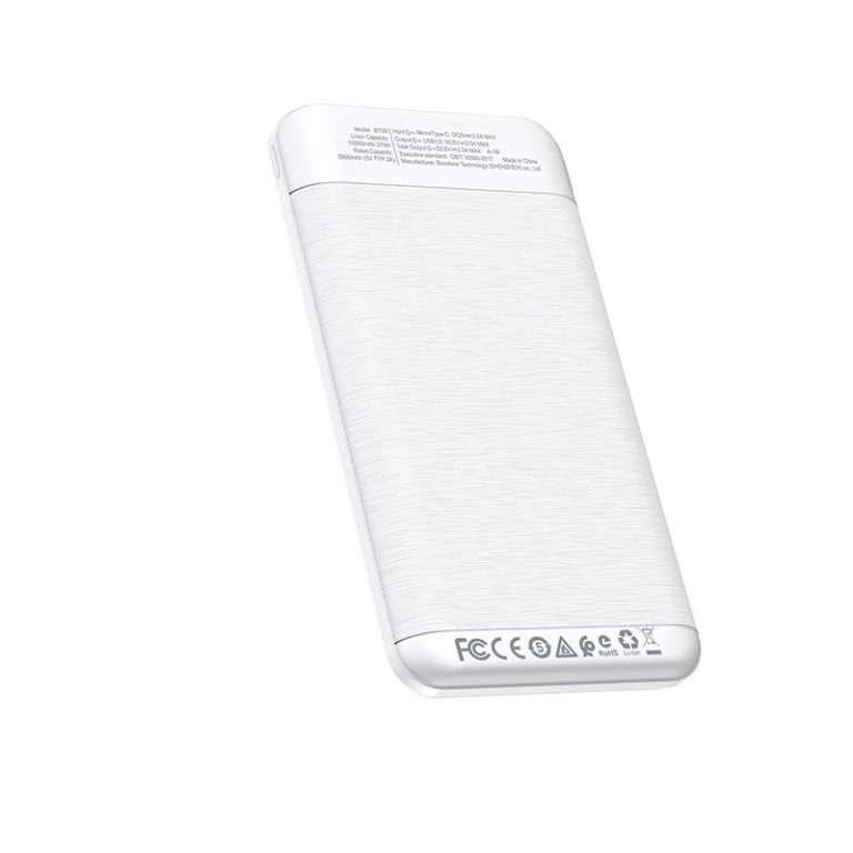 Pin Sạc Dự Phòng BOROFONE BT29, 10000mah, Micro USB / USB C, 2 cổng sạc 2.1A, Đèn Led hiển thị dung lượng pin - Hàng Chính hãng