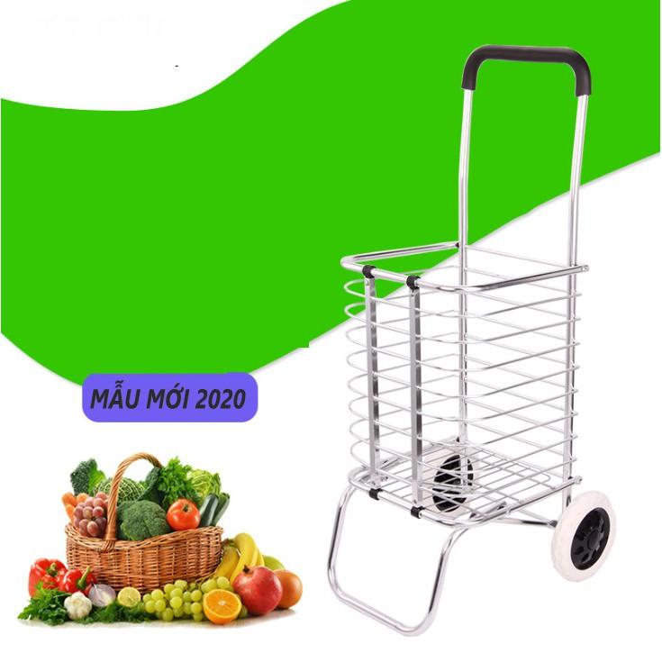 Xe Đi Siêu Thị, Đi Chợ Có Giỏ Hàng Siêu đẹp cho các bà, các mẹ đi chợ - XDC01