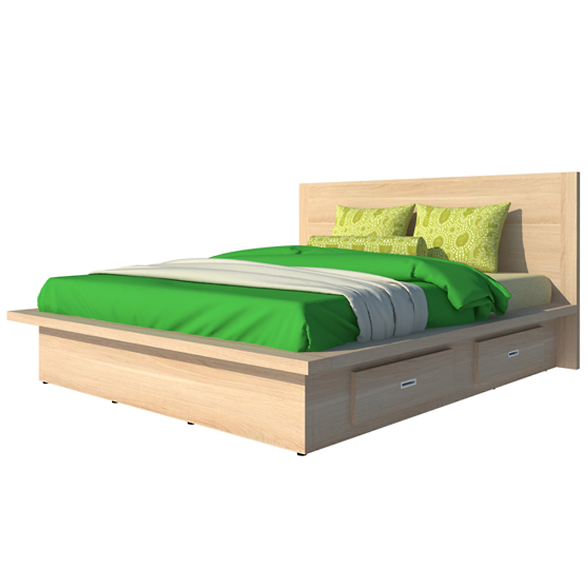 Giường ngủ 2 hộc kéo Tundo 140cm x 200cm