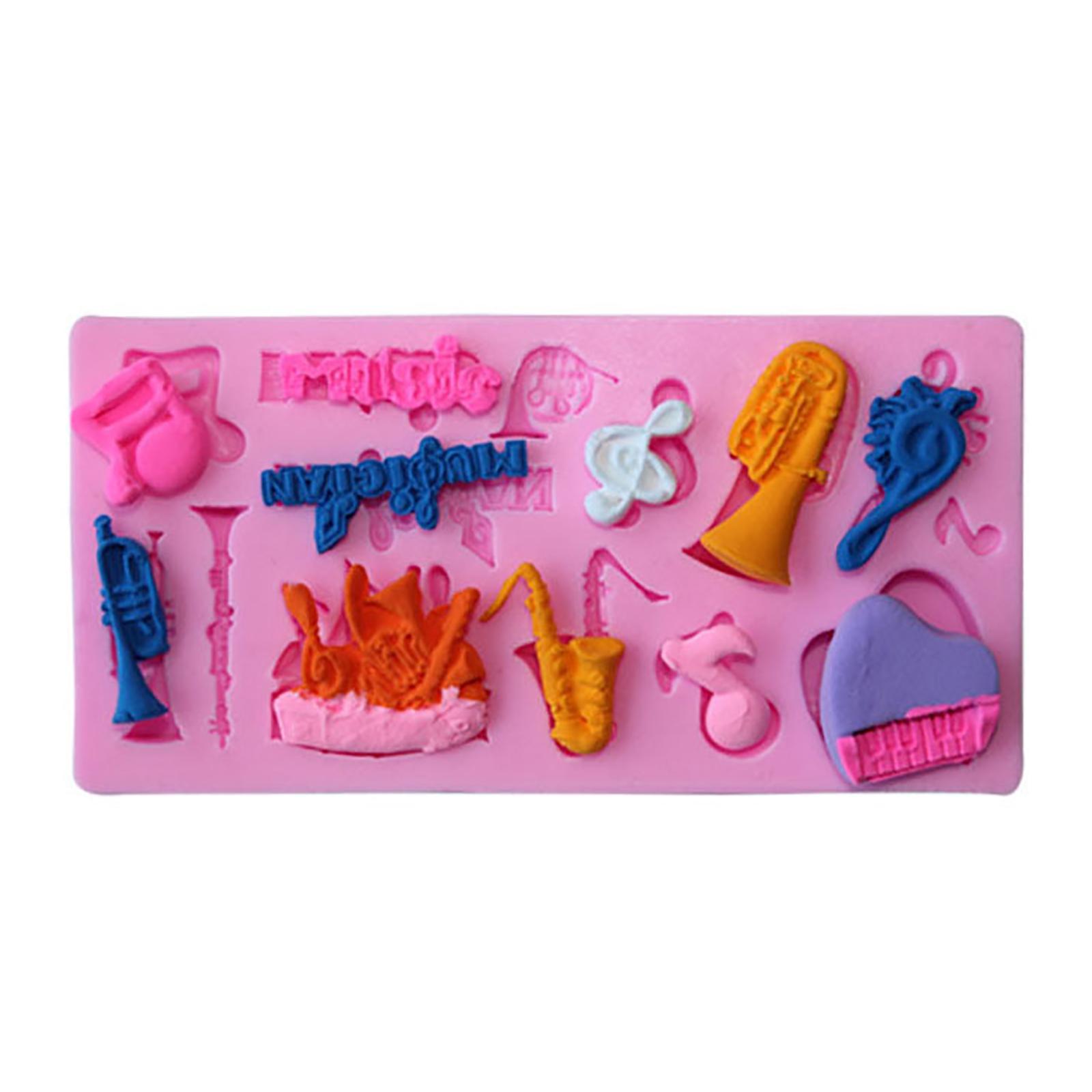 Silicone Cake Baking Mold 3D Instrument Pattern Mold for Fondant Cake