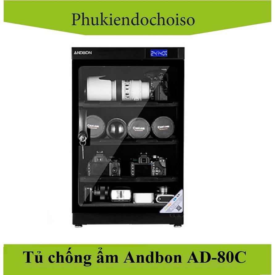 Tủ chống ẩm Andbon AD-80C (dung tích 80 lít )-Taiwan, Hàng chính hãng