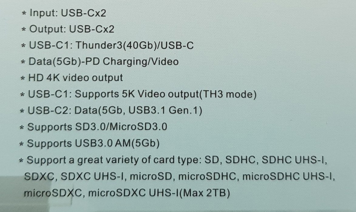 Hub usb type-c thunderbolt 3 ra 7 cổng HDMI 4k 60hz, USB, TF, SD, Sạc và Type-c cho Macbook M1 2020, 2019, 2018