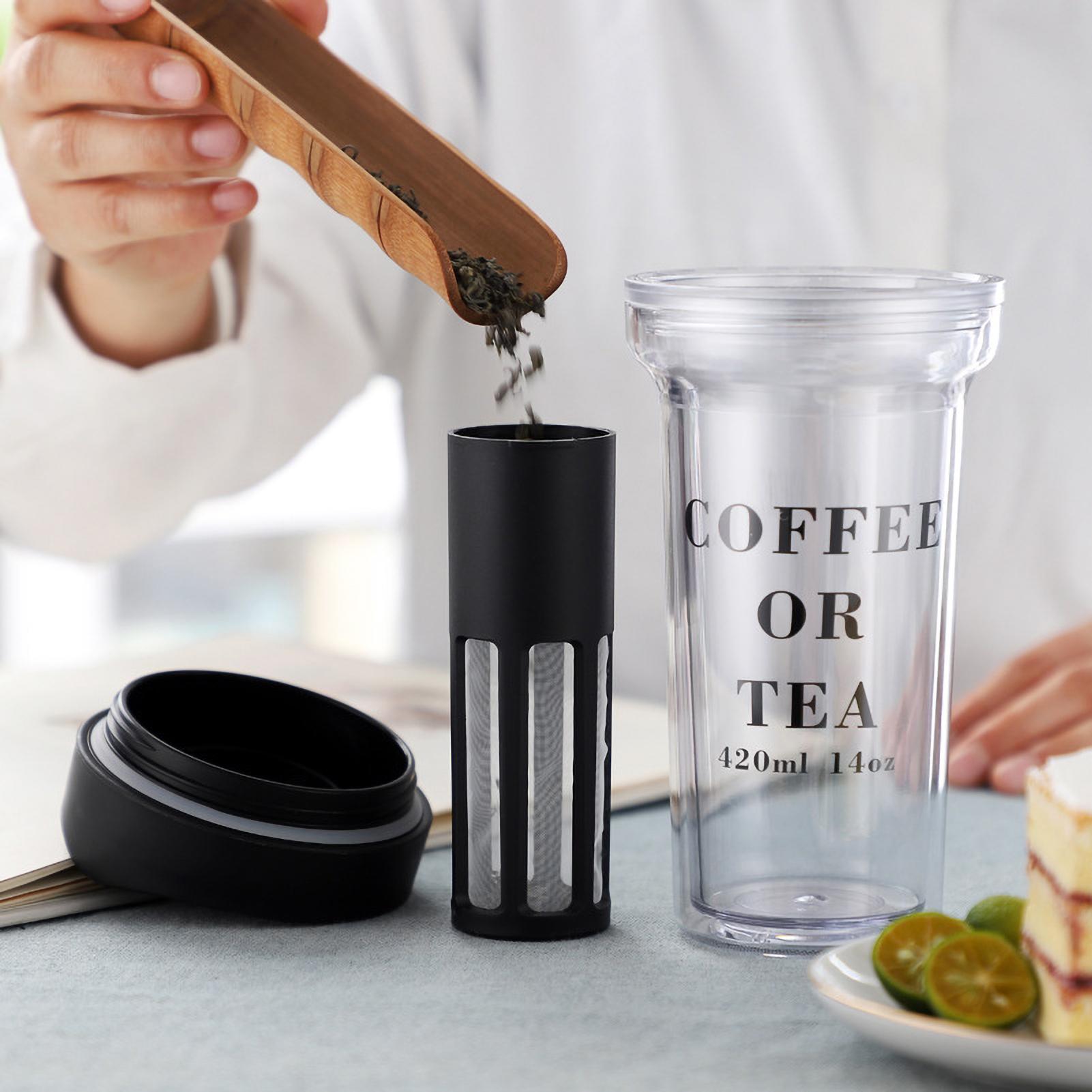420ml Cold Brew Cup Portable Cold Brew Coffee Maker Cold Brew Coffee Tea Airtight Bottle Iced Coffee Cup