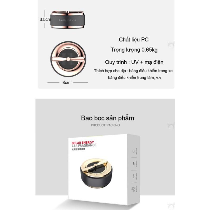 Tán hương để Taplo xe hơi năng lượng mặt trời FRAGRANCE Solar