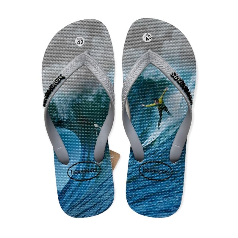 Dép Kẹp Xỏ Ngón Nam Havaianas hoạ tiết lướt sóng siêu êm siêu bền chống trơn - DL124