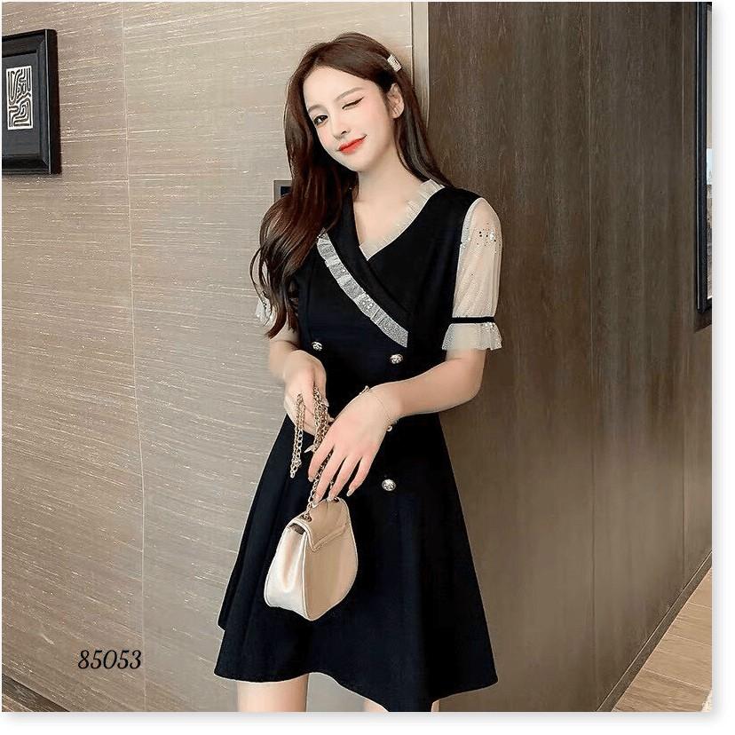 ĐẦM UMI PHỐI VOAN DÁNG XÒE