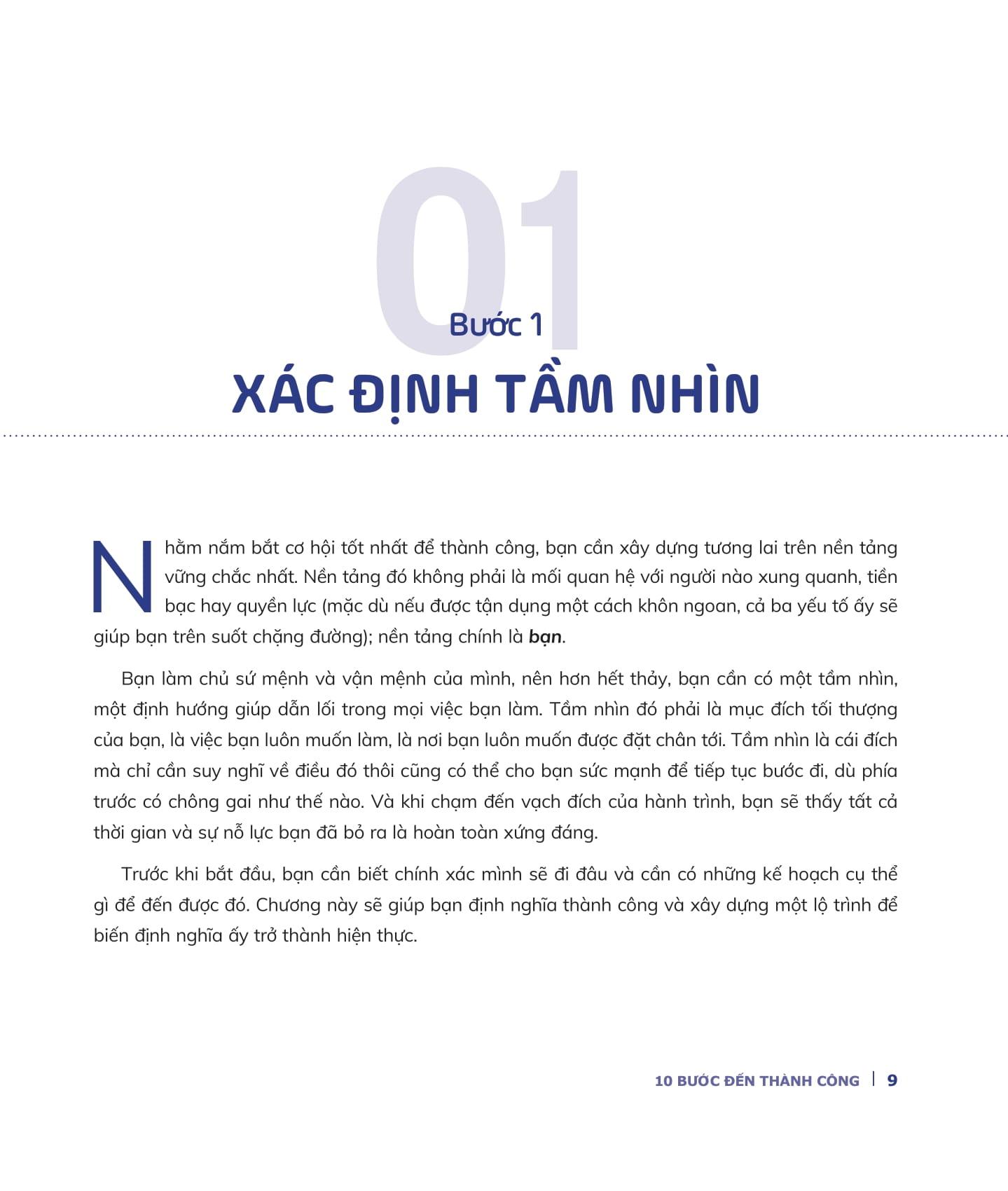 10 Bước Đến Thành Công