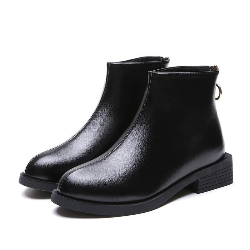 Chelsea Boot đế bệt kéo khóa sau 6581