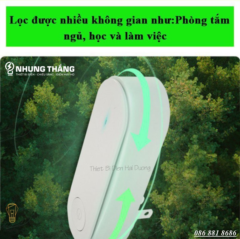 Máy Lọc Không Khí Ion Âm Mini MK-11052 - An Toàn Hiệu Quả - Có Video
