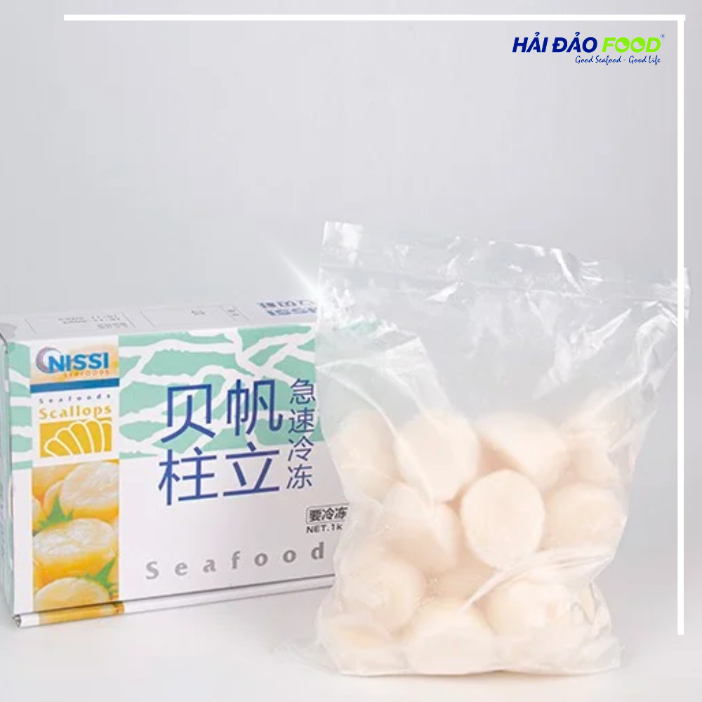 Cồi Sò Điệp Nhật Size 20-25 Cồi/Kg - 1 Kg