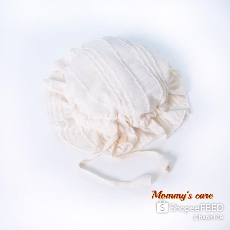 Mũ sơ sinh, mũ phơi nắng 100% organic cotton tự nhiên không tẩy nhuộm hóa chất an toàn cho bé