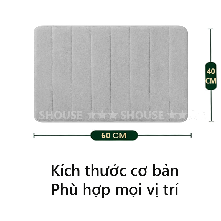 Thảm Lau Chân Chùi Chân Nhà Tắm KR02 chống trượt 3d nhà bếp welcome cao cấp giá rẻ khách sạn đế cao su hút nước