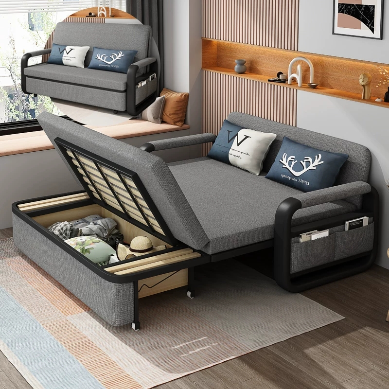 Giường Sofa Đa Năng Có Hộc Chứa Đồ, Sofa Bed, Giường Sofa Thông Minh Chuyển Đổi Thành Ghế Sofa. Kích Thước 1m58 x 1m90