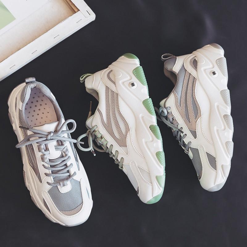 Giầy Thể Thao Nữ Ulzzang Hàn Quốc Tag Fashion Viền Phản Quang Bụng Bự Store 2020