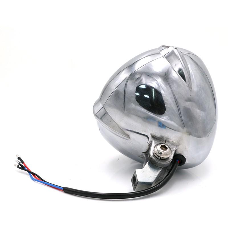 Đèn pha 12V 55W kiểu retro cho xe mô tô Cafe Racer Suzuki Harley cg125 gn125 Honda