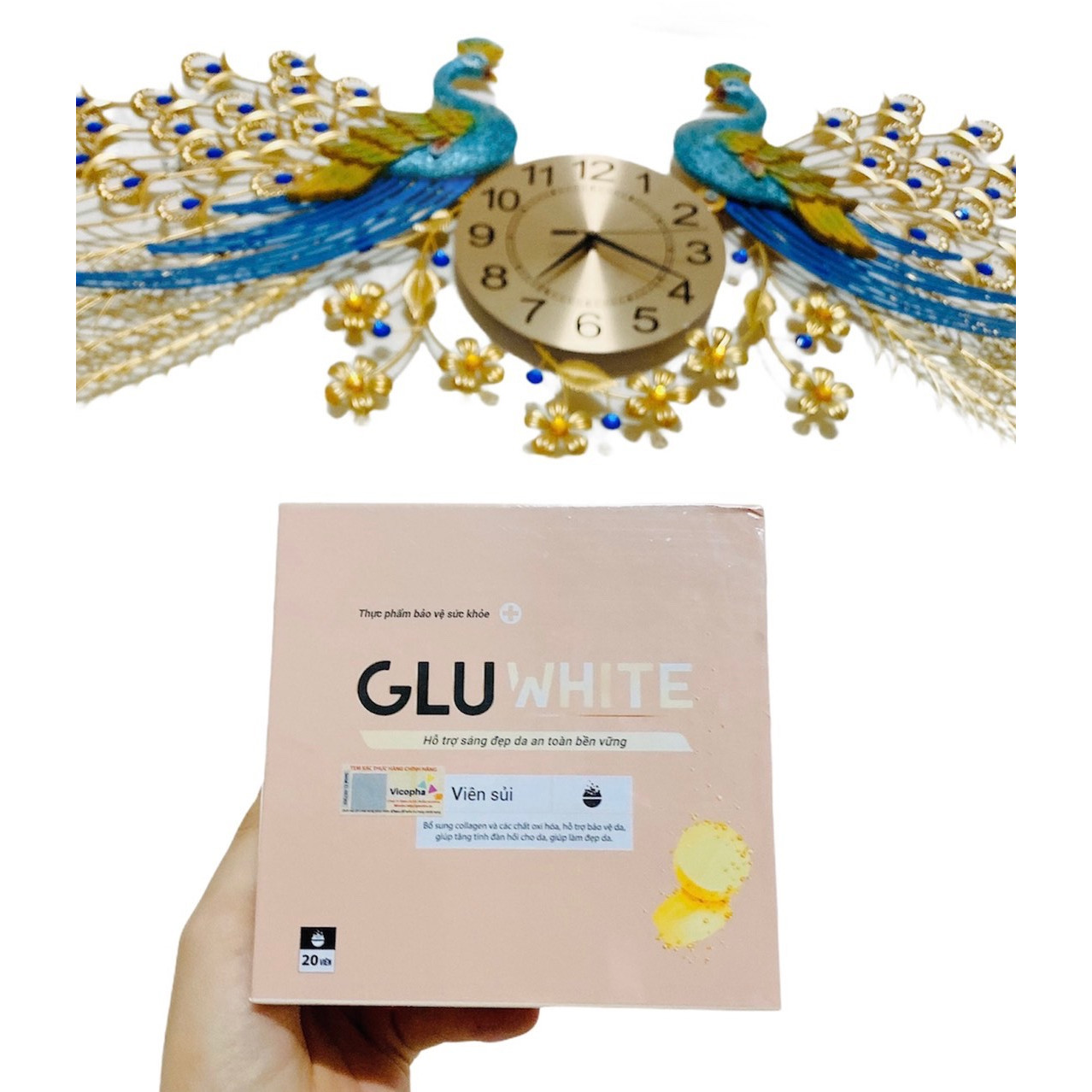 Liệu Trình 2 Hộp Viên Sủi Hỗ Trợ Làm Đẹp Da Gluwhite