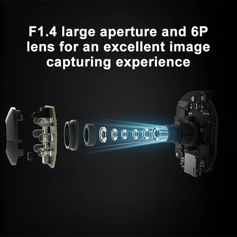 Phiên bản toàn cầu Xiaomi Mi 360 ° Camera an ninh gia đình 2K Pro 1296p HD WiFi Vision Vision SMART FULL Màu sắc AI Phát hiện con người đến màu: Toàn cầu MI 2K Pro