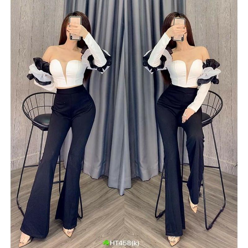 Jump.dài.bẹt.vai.tay.voan.sexy