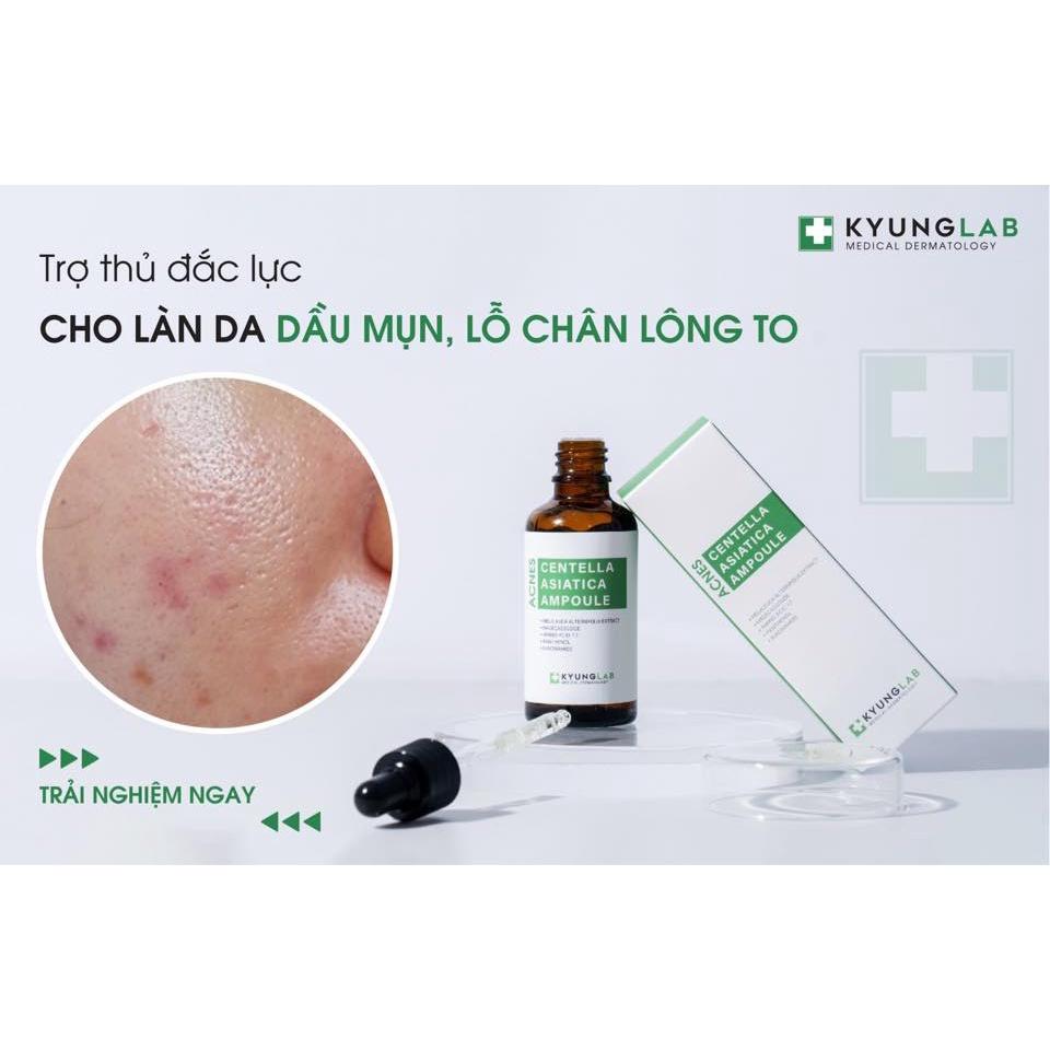 HÀNG NHẬP KHẨU - Serum Kyung Lab Acnes Centella Asiatica Ampoule giảm mụn kiềm dầu mờ thâm KyungLab 50ml