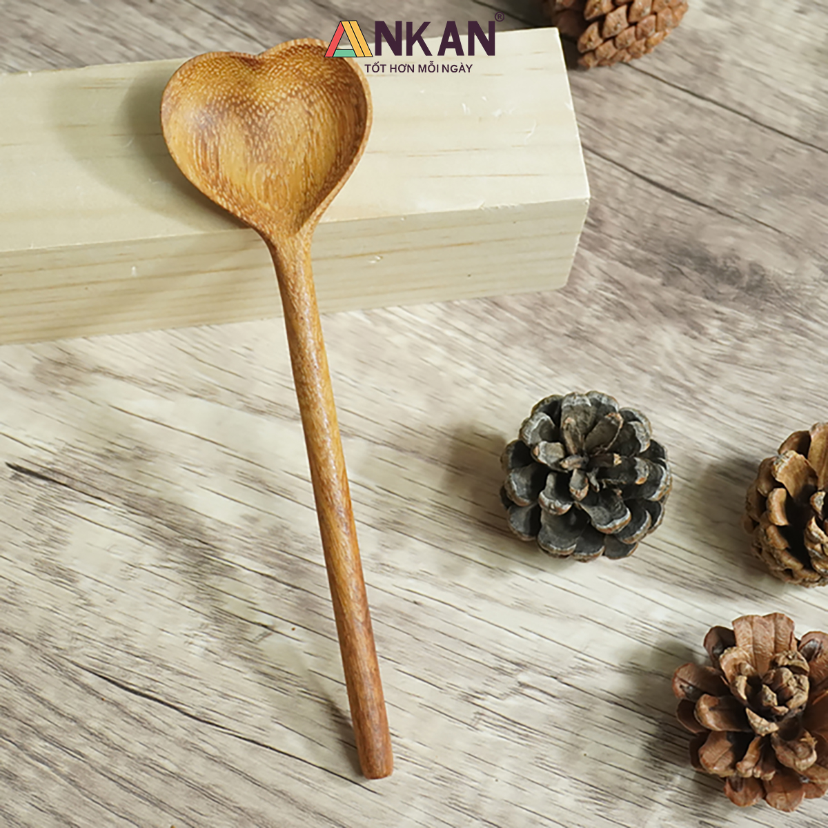 Muỗng Gỗ Thìa Gỗ Cao Cấp Trang Trí Decor, Quà Tặng Ý Nghĩa Cho Bé Và Gia Đình