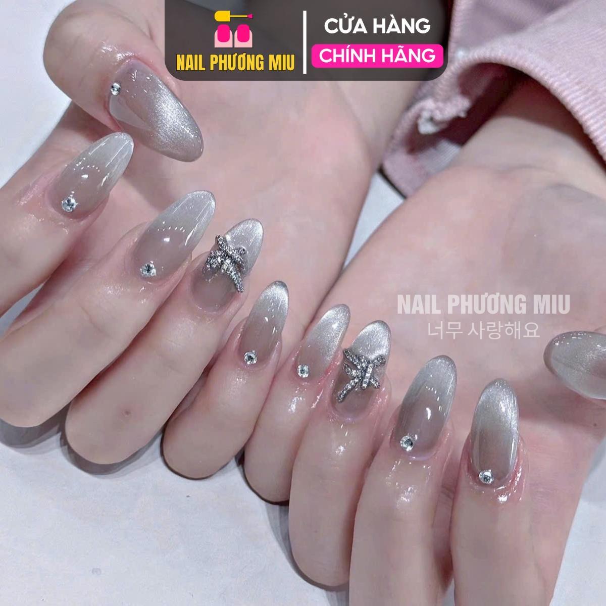 Sơn Mắt Mèo Thạch Xám MILAN Số 02 Siêu Mịn Chai 15ml Làm Nail Siêu Sáng, Sơn Gel Đậm Mướt Kết Hợp Cùng Nam Châm Tạo Hiệu Ứng Mắt Mèo Xám