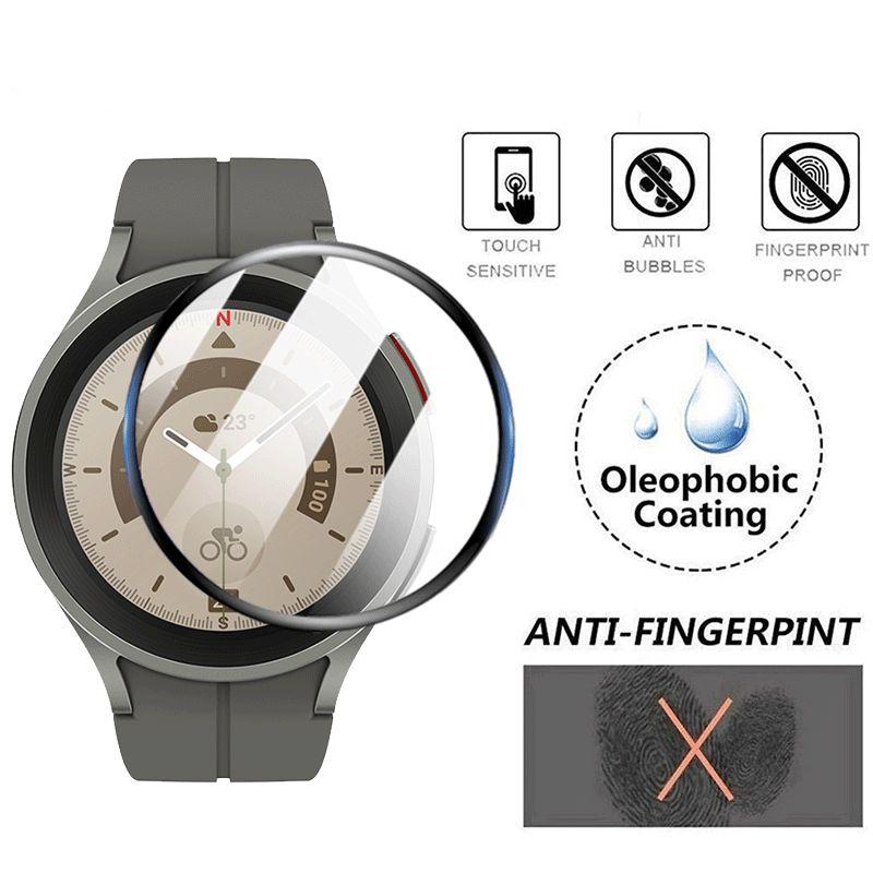 Miếng dán cường lực 3D Full mặt kính cho Samsung Galaxy Watch 5 Pro 45mm