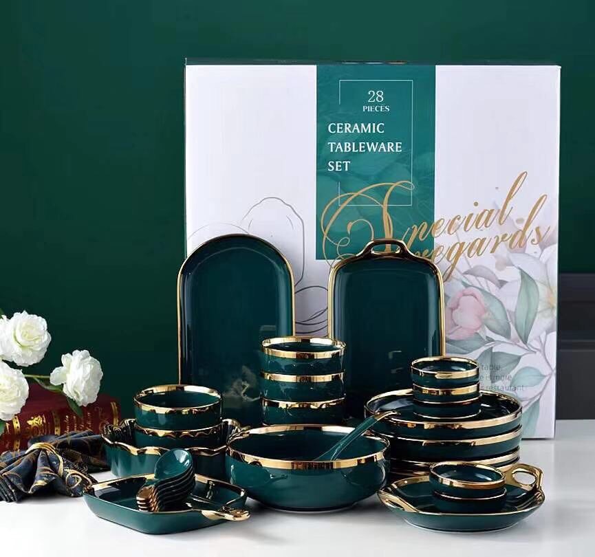 Bộ chén đĩa cao cấp 28 chi tiết