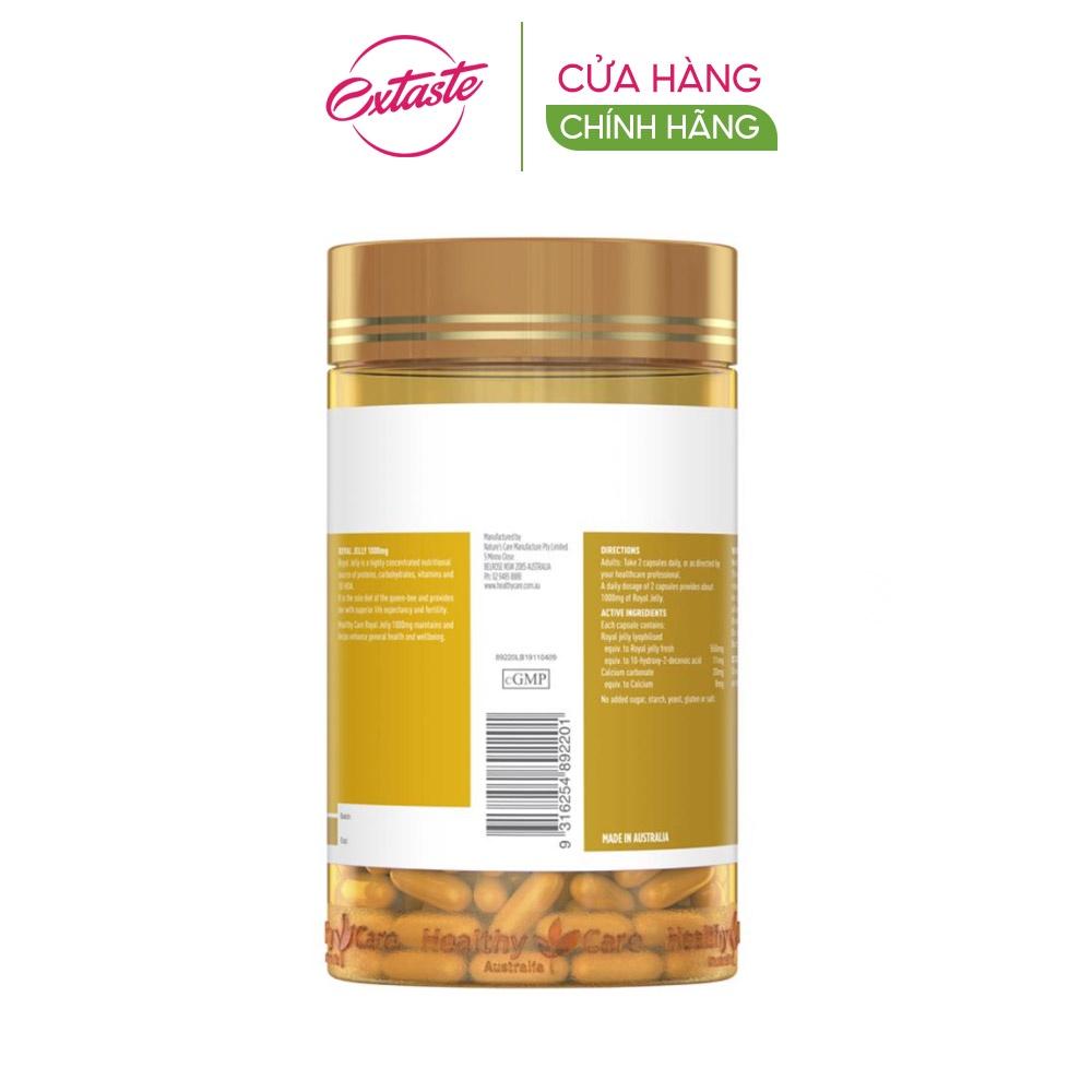 Sữa ong chúa Healthy Care Royal Jelly 1000mg 365 viên chống lão hóa tăng hormone nữ
