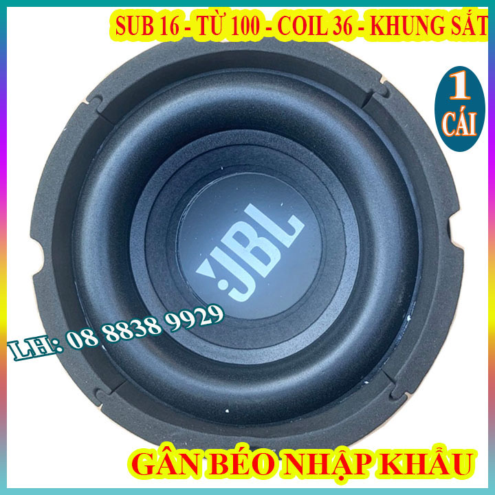 CỦ LOA SUB LOA SIÊU TRẦM JB 16 TỪ 100 COIL 36 HÀNG NHẬP KHẨU- GIÁ 1 CHIẾC