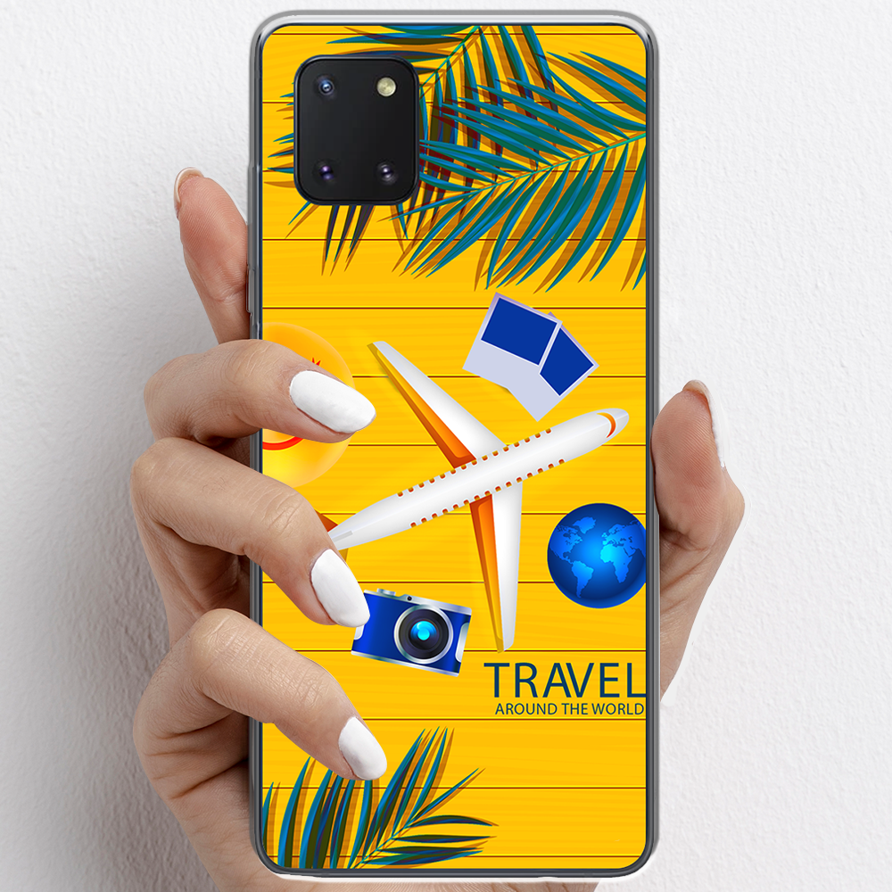 Ốp lưng cho Samsung Galaxy Note 10 Lite nhựa TPU mẫu Máy bay