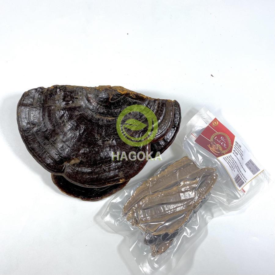 Nấm linh chi rừng thái lát 120g Hagoka