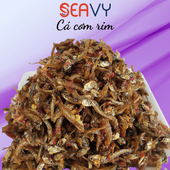 Đặc Sản Nha Trang -Cá Cơm Rim, Cay Cay Xốp Giòn, Seavy Hộp 500g