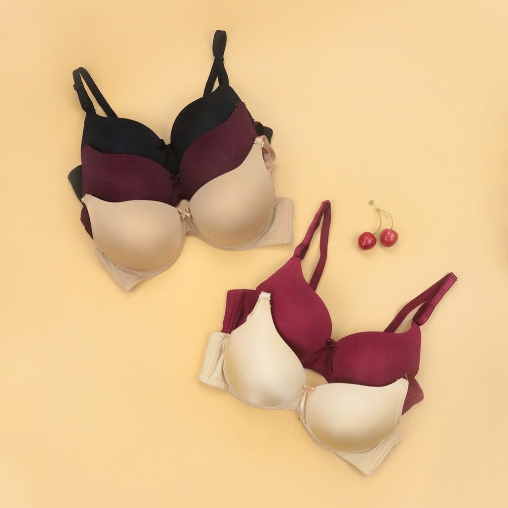 Áo Lót Nâng Ngực Nữ Trơn Không Gọng Đệm Dày LUPERI SP830 Bản 2 Móc Cho Nàng Ngực Nhỏ, Vừa, To, Ngực Bầu, Ngực Sau Sinh