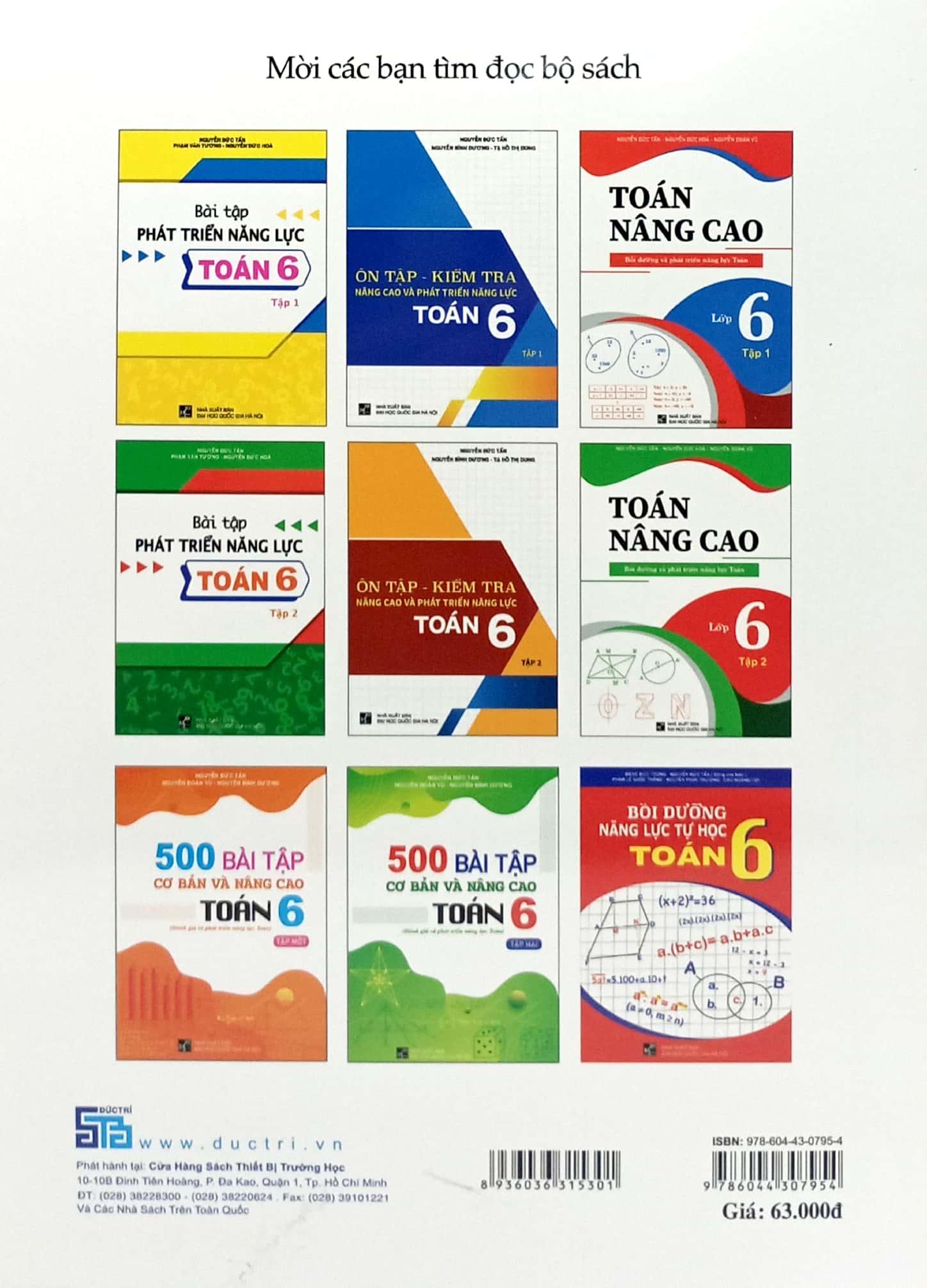 Toán Nâng Cao - Bồi Dưỡng Và Phát Triển Năng Lực Toán Lớp 6 - Tập 2