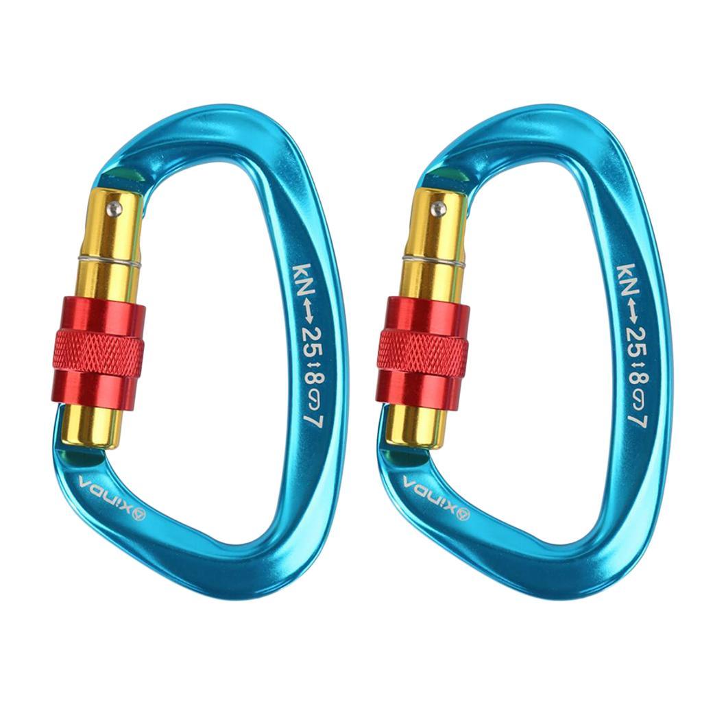 Mountaineering Climbing Equipment Carabiner Screw Lock 25KN