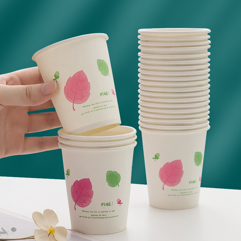 Set 50 Cốc Giấy Dùng 1 Lần, Ly Giấy Uống Nước 250ml An Toàn Vệ Sinh