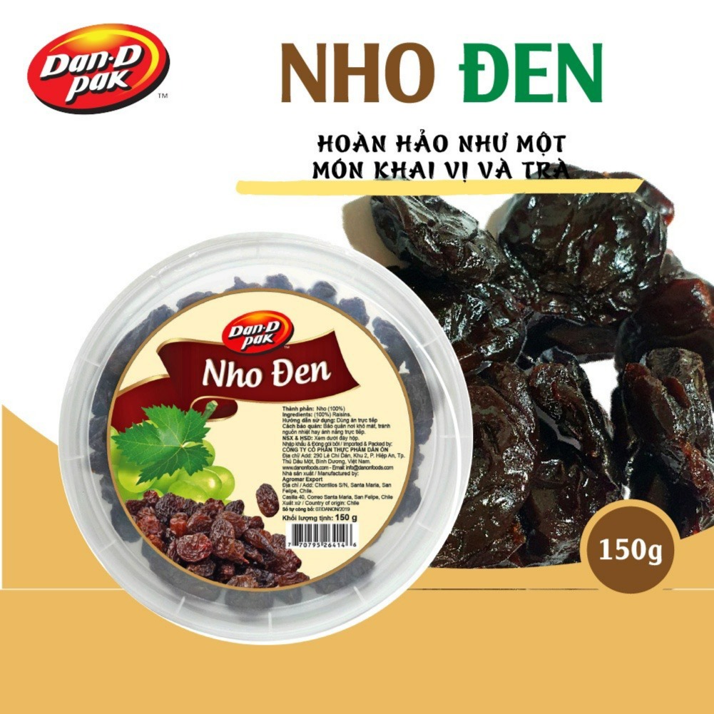 Nho đen jumbo 150g Dan.DPak