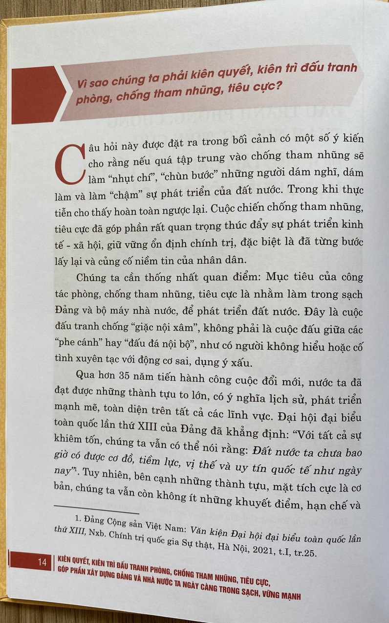 Kiên Quyết, Kiên Trì Đấu Tranh Phòng, Chống Tham Nhũng, Tiêu Cực, Góp Phần Xây Dựng Đảng Và Nhà Nước Ta Ngày Càng Trong Sạch, Vững Mạnh