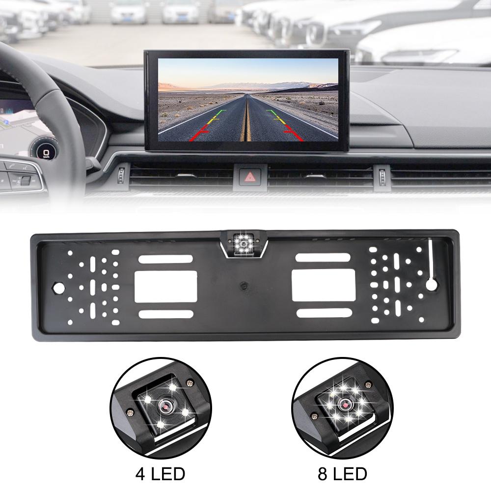 Bộ 4/8 đèn LED gắn biển số xe hơi hỗ trợ nhìn ban đêm