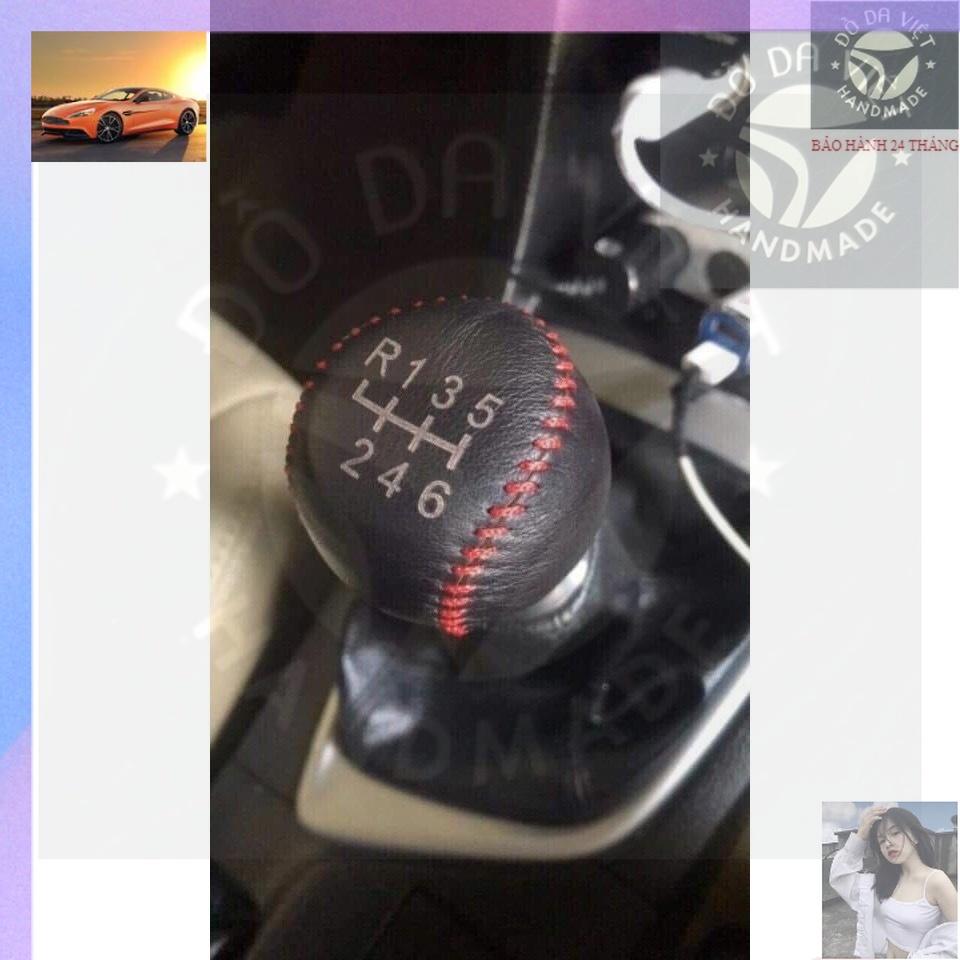 Bọc da cần số xe Ford transit 16 chỗ da bò thật bảo hành 2 năm