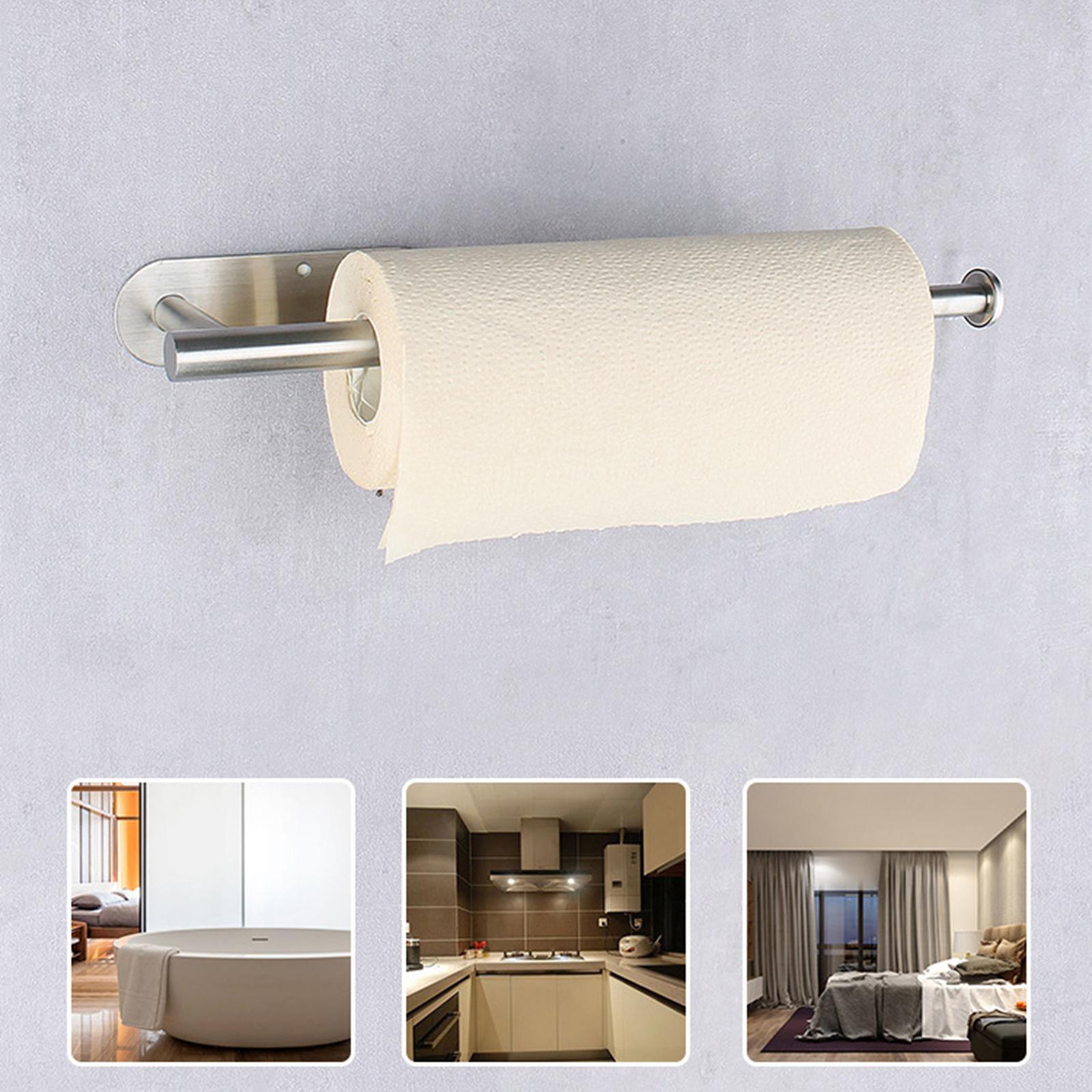 Modern Toilet Roll Holder Paper Towel Holder Rustproof for Kitchen Bathroom