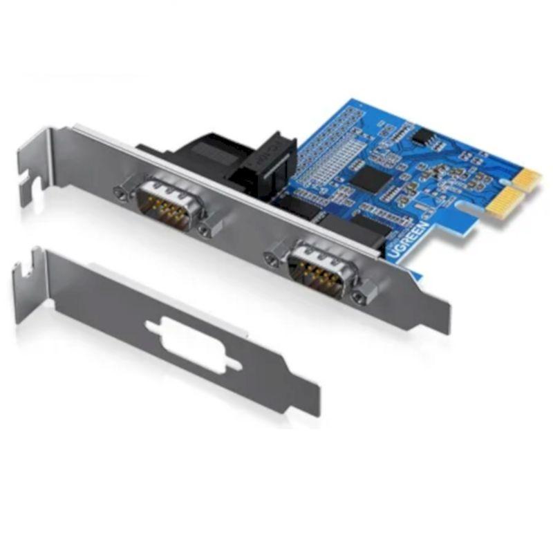 Ugreen UG80116CM336TK RS232 Card mở rộng PCI-e 1x sang 2 cổng Com - HÀNG CHÍNH HÃNG