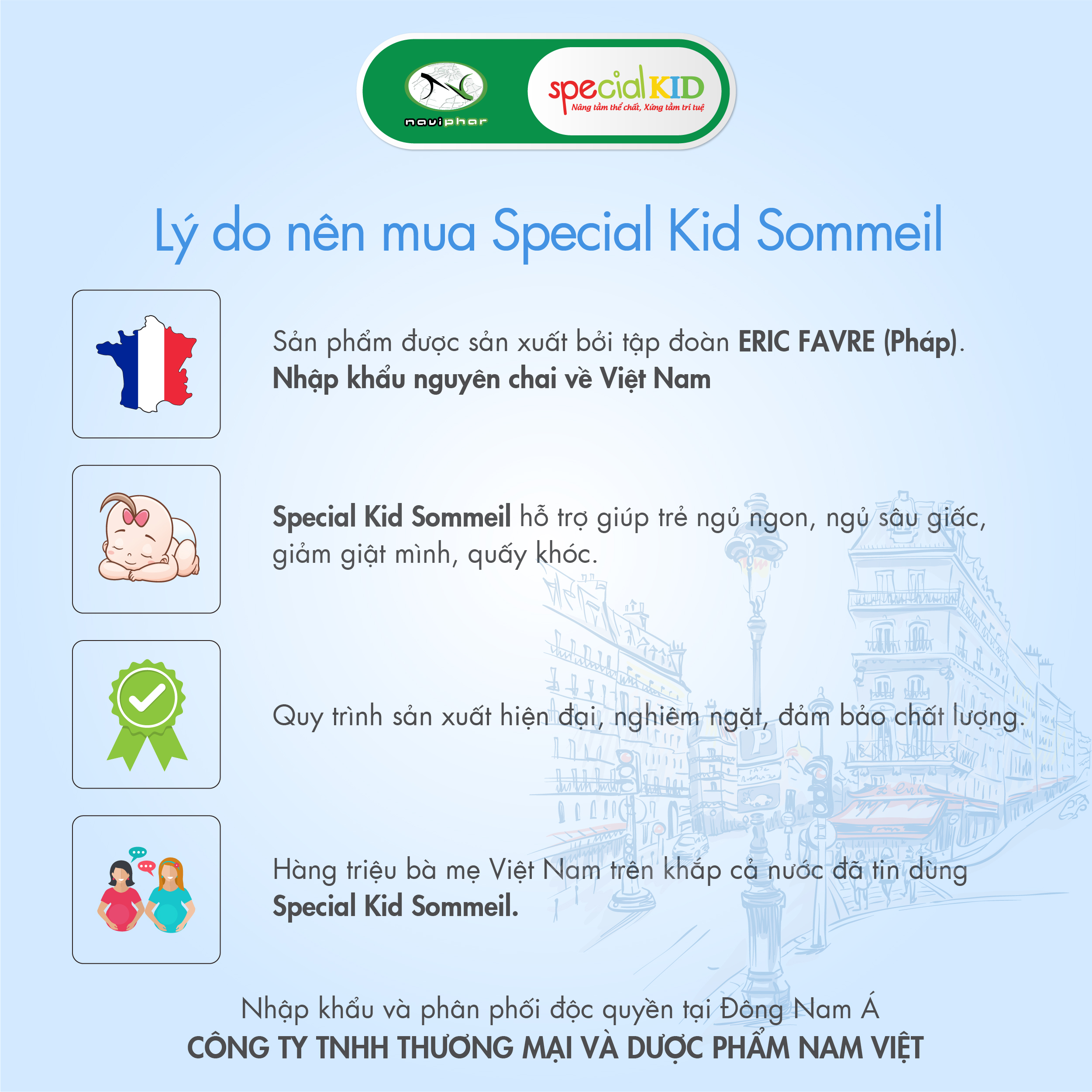 TPBVSK Special Kid Sommeil – Giúp ngủ ngon giấc, ngủ sâu giấc