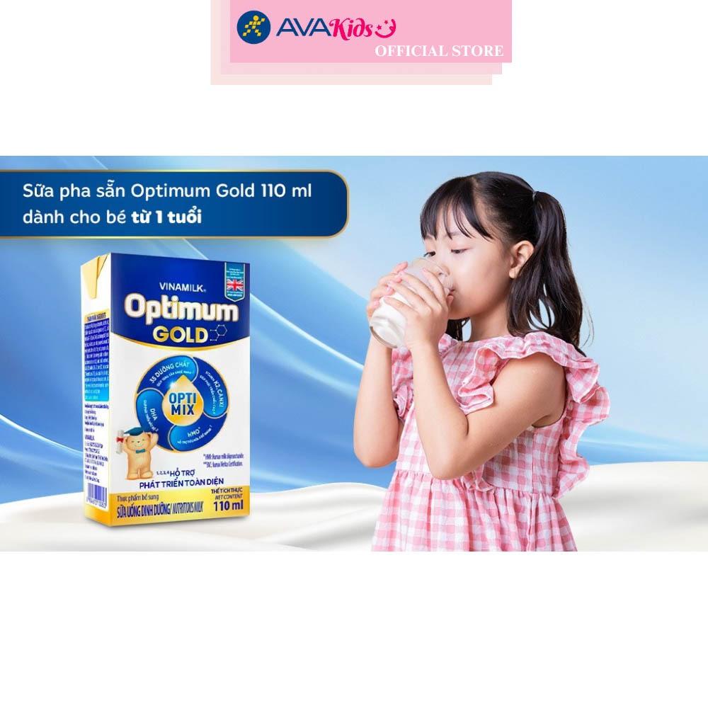 Lốc 4 hộp sữa pha sẵn Optimum Gold 110 ml (từ 1 tuổi)