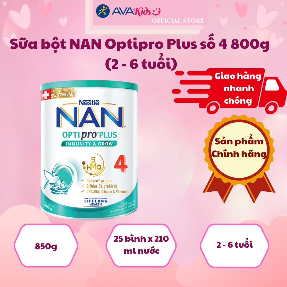 Sữa bột NAN Optipro Plus số 4 800g (2 - 6 tuổi)