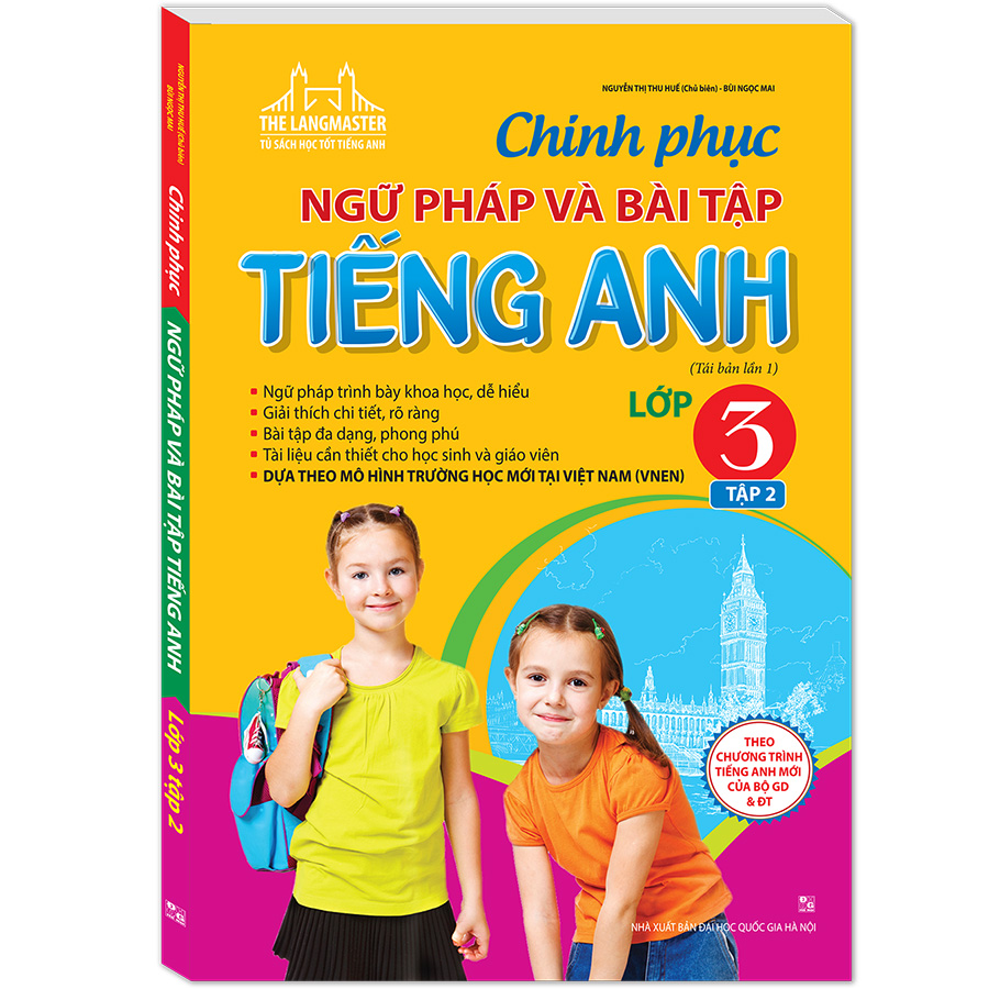 The Langmaster - Chinh Phục Ngữ Pháp Và Bài Tập Tiếng Anh Lớp 3 - Tập 2 (Tái Bản Lần 1-2020)