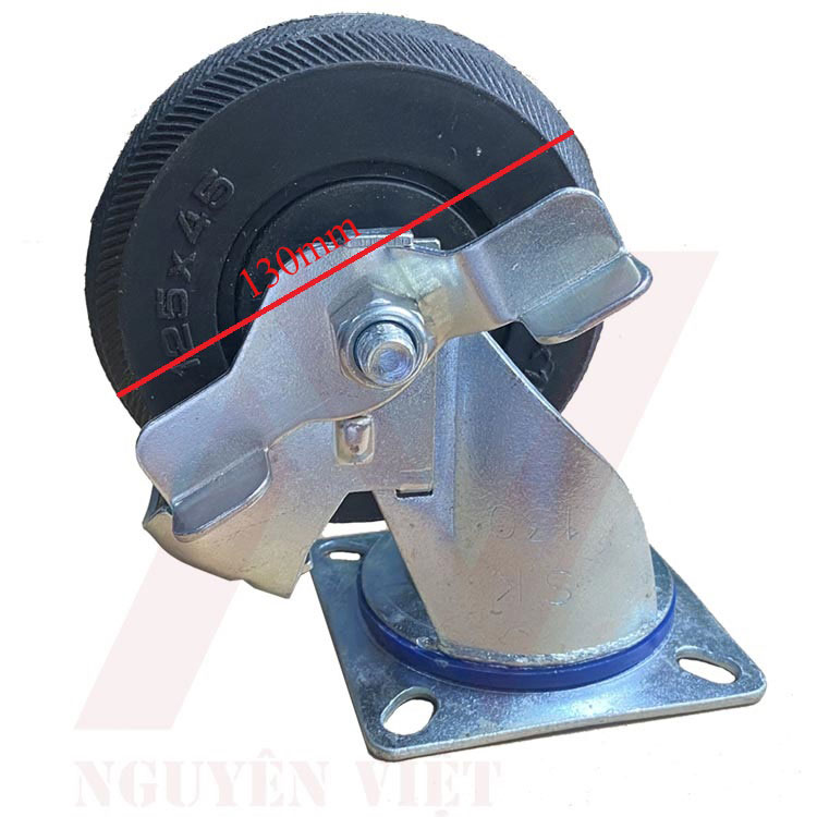 BÁNH XE ĐẨY HÀNG BẰNG CAO SU ĐẶC 100X38