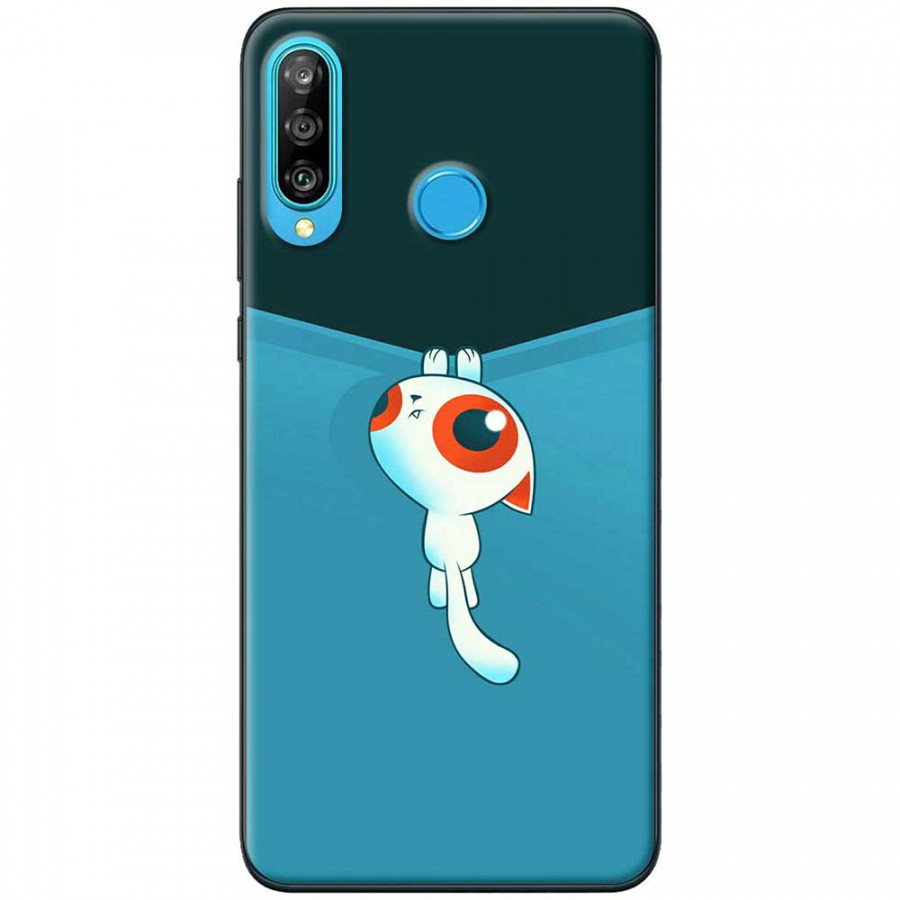 Ốp lưng dành cho Huawei P30 Lite mẫu Mèo kéo rèm