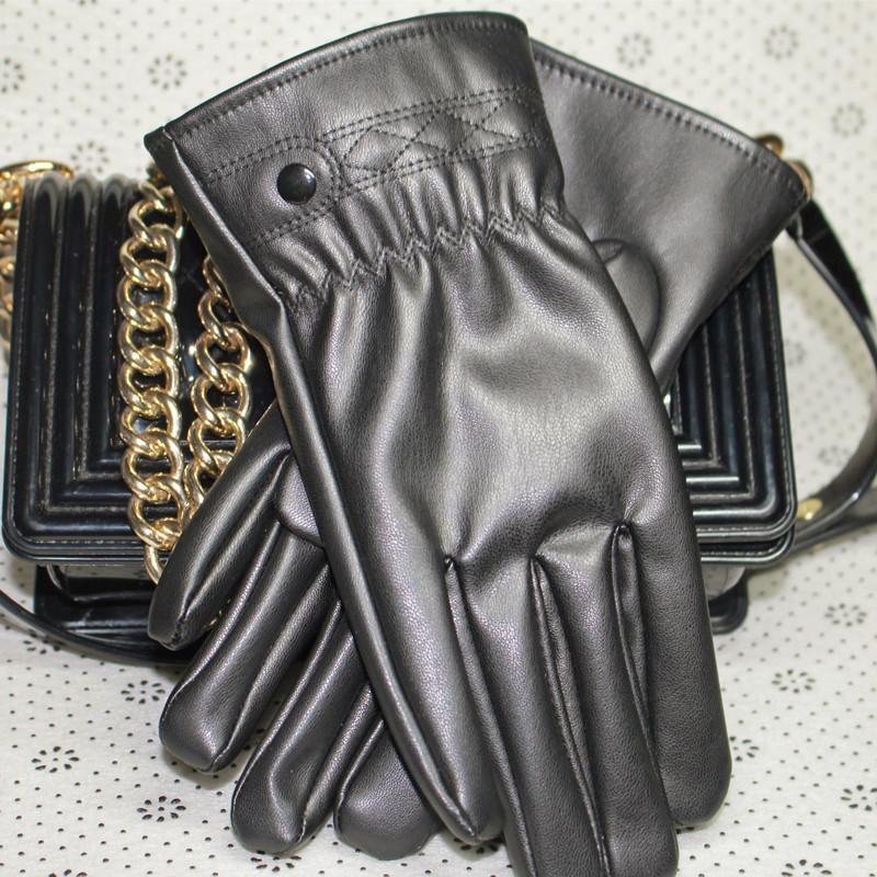 Ưu đãi đặc biệt găng tay da mùa đông nam và nữ phiên bản Hàn Quốc màn hình cảm ứng ấm chống lạnh cộng với găng tay ngoài trời chống thấm nước nhung dày đi xe máy